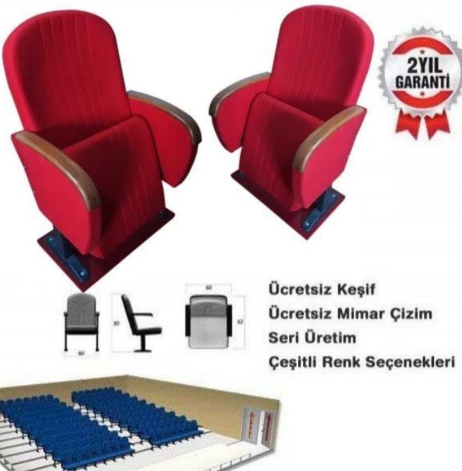 Ahşap Akustik Tiyatro & Sinema Koltuğu (Classic Wood Series)